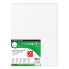 Daler-Rowney Simply - Stretched Canvas - 11" x 14" - White - 2 Pack-Durable, triple-primed, medium grain texture, and 100% acid-free cotton canvas