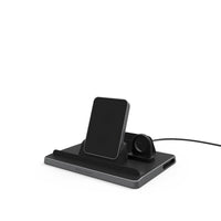 Adam Elements OMNIA Q5 5-in-1 Wireless Charging Station-Multi-Device Charging: Simultaneously wirelessly charges your iPhone (7.5W), Android (15W), Apple Watch, Apple Pencil Gen 2, AirPods/AirPods Pro, or other earbuds
