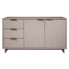 Manhattan Comfort Granville 55.04" Modern Sideboard - Light Grey-Modern- Contemporary with a taste of Glam - Sideboard for Dining Room and Living Room Use
