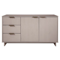 Manhattan Comfort Granville 55.04" Modern Sideboard - Light Grey-Modern- Contemporary with a taste of Glam - Sideboard for Dining Room and Living Room Use