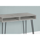 Monarch Specialties 7773 40" Computer Desk - Grey/Black Metal-Finished on all sides for flexible placement anywhere in your workspace