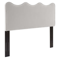 Modway Athena Performance Velvet Full/Queen Headboard - Light Grey-Full/Queen Headboard