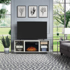 Manhattan Comfort Electric Fireplace Insert - Black-Warning: Do Not Touch Hot Surface. Keep Electrical Cords, drapery, furnishings, and Other Combustibles At Least 3 Feet Away From the Front of the Heater, and Away From the Side and Rear