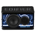 Edifier QD25 BT Hi-Res Audio Dynamic Sound 25W RMS Portable Speaker with Splendid Light and TWS Pairing - Black-Splendid light effects: Choose from a variety of preset light effects, or create your own custom light displays via mobile or computer apps. Illuminate your space and enhance your mood
