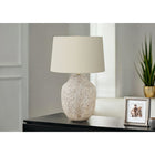 Monarch Specialties 26" H Transitional Table Lamp - Cream Ceramic / Ivory / Cream Shade-This lamp features a 3-way rotary switch holding a single bulb (not included) for a maximum output of 100W/120V, allowing you to customize the lighting ambiance in your space