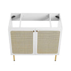 Modway Chaucer 36" Bathroom Vanity Cabinet - White-Assembly Required