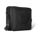 Champs Onyx Leather Briefcase - Black-Inner RFID zipper pocket