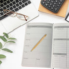 Wamaco Pineapple Undated Weekly and Monthly Planner - Grey-Professional – Our color options and beautiful binding make it an elegant purchase for professionals, small businesses and busy parents.