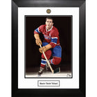 Maurice Richard Photo with Alumni Coin - Framed Print - 27" x 35"-Premium print framed