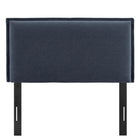 Modway Camille Upholstered Linen Blend Twin Size Headboard - Denim-Adjustable Mounting Positions