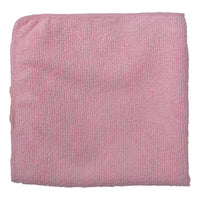 Rubbermaid Microfiber Light Duty Cloth - 12" x 12" - Pink-Microfiber Cloth