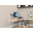 ShoppingAll Pneumatic Gas Spring Single Monitor Wall Mount- White-Arm can be extended up to 26.4" (from the wall)