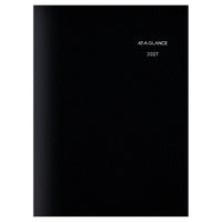AT-A-GLANCE 2027 Monthly Pocket Planner - 6-1/16" H x 3-5/8" W - Black - Bilingual-14 months: December 2026 - January 2028
