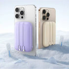Shuji True Colour Series 10000mAh Portable Power Bank - Beige-Compact lightweight design weighs approximately 220 g for convenient everyday carry and travel use