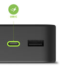 mophie Powerstation 20,000mAh - Black-The compact powerstation XL has an internal 20,000mAh battery with the capacity to meet the demands of your day