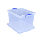 Really Useful Box Storage Box - 31L - Clear-Durable transparent plastic for easy viewing and durability