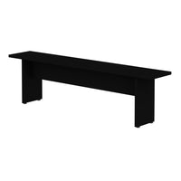 Manhattan Comfort Nomad 67.91" Modern Dining Bench - Black-Modern Modern Dining Bench for Dining Room Use