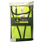 Merangue High Visibility Lime Mesh Safety Vest with 1" Reflective Tape, One Size Fits All , 12 Pack-5