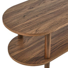 Modway Torus Oval Wood TV Stand - Walnut-8