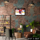 Cole Caufield Montreal Canadiens - Framed Canvas - 31" x 22"-Officially licensed by the NHL and NHLPA