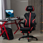 Vinsetto Mesh Task Recliner Office Chair with Lumbar Support - Red-Adjustable seat and headrest height can match your desk or your sitting style