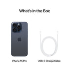 Apple iPhone 15 Pro 6.1" Super Retina XDR - 128 GB - Blue Titanium - Unlocked-1 Year Limited Manufacturer Warranty