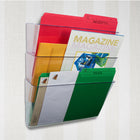 Storex Standard Wall Files Letter - Clear - 2 Pack-Tough poly construction