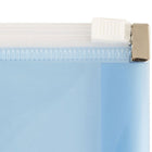 JAM Paper Plastic Envelopes with Zip Closure, Letter Booklet, 9.5 x 12.5, Blue Poly, 12 Pack (218Z1bu)-Opening: booklet