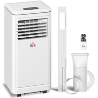 HOMCOM 8000 BTU Portable Air Conditioner - Cream-8000 BTU cools instantly, suits for 215-344 sq. ' 