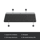 Logitech MK470 Slim Wireless Keyboard and Mouse Combo - Graphite-Mouse Sensor Resolution: 1000 dpi