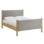 Modway Maven Full Size Fabric Upholstered Platform Bed - Wheat Oak-Assembly Required