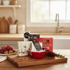 Dolce & Gourmando Brie Baker Cheese Gift Set-Cranberry Almond Brie toppings