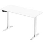 MotionGrey 43" Ergo2 Electric Sit Stand Height Adjustable Standing Desk - White/White-Electric height adjustable sit stand desk