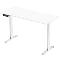 MotionGrey 43" Ergo2 Electric Sit Stand Height Adjustable Standing Desk - White/White-Electric height adjustable sit stand desk