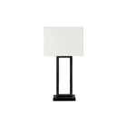 Monarch Specialties 28" H Table Lamp - Black Metal / Ivory / Cream Shade-Illuminate your home with this fashionable and trendy 28"h table lamp, designed in sleek black metal and an elegant ivory fabric shade, perfect for any living room, bedroom, or office space
