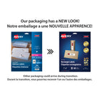 Avery White Rectangle Labels with Easy Peel, 1" x 4", for Laser/Inkjet Printer, 500 Pack (5261)-20 labels per sheet
