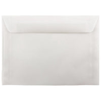 JAM Paper 7.5 x 10.5 Booklet Envelopes, Clear Translucent Vellum, 1000 Pack (971830B)-Clear translucent