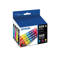 Epson T222 Ink Cartridge Combo Pack - High Capacity Black/Standard Capacity Colour CMY-Black/Cyan/Magenta/Yellow