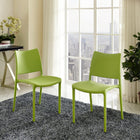 Modway Hipster Dining Side Chair - Green - 2 Pack-Sturdy polypropylene plastic