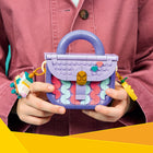 LEGO Creator Art Fashion Bag with Storage-Fashion bag has 2 key chains and suitcase comes with 2 heart key chains