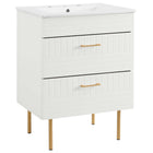 Modway Daybreak 24" Bathroom Vanity - White-Modern Bathroom Vanity