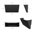 Storex Unbreakable Wall Pocket Letter Size - Black-10