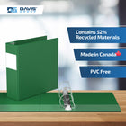 Davis Group Premium Economy Binder - D Ring - 3" - Green - 6 Pack-Ideal for Conferences, Reference, Colleges & Universities