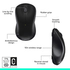 Logitech M310 Wireless Mouse, Black-Backed by a 3-year limited hardware warranty