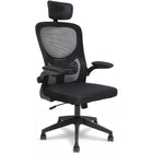 MotionGrey MC2 Ergonomic Office Chair - High-Density Foam Seat with Flip-Up Armrests - Black-Designed to support your posture with responsive lumbar support and multiple adjustment options for all-day comfort