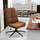 Homy Casa Relax Ergonomic Office Chair with Suede Fabric - Brown-Soft, ergonomic upholstery for all-day comfort