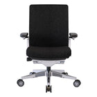 Nightingale NLC Mid Back Conference Chair With 4D Adjustable Arm - Black-Built in height adjustable lumbar support to ease tension in your back