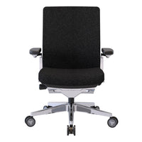 Nightingale NLC Mid Back Conference Chair With 4D Adjustable Arm - Black-Built in height adjustable lumbar support to ease tension in your back