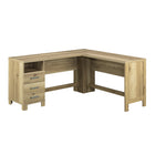 Sauder Rosedale Ranch L-Desk - Timber Oak-Strong and lightweight 1 1/4" top for long-lasting durability