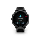 Garmin Forerunner 570 Smartwatch - 47mm - Slate Grey Aluminum with Translucent Black/Black Band-MORNING REPORT & EVENING REPORT - Wake up to your morning report with an overview of sleep, recovery and training outlook alongside HRV status, training readiness and weather. Before you go to bed, you’ll get an evening report to better prepare for the next day with a reminder of sleep need, tomorrow’s workout, weather and events.